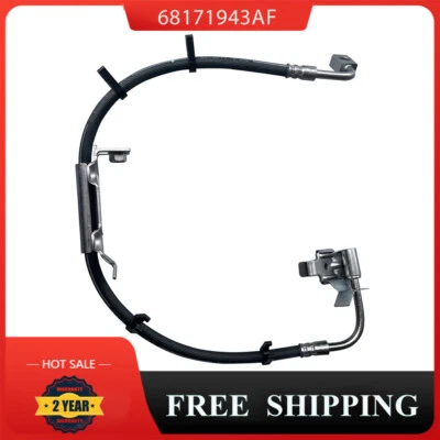 68171943AF Front Brake Hydraulic Hose Left For Jeep Wrangler 2007-2010 2013-2019 - Image 1 of 4