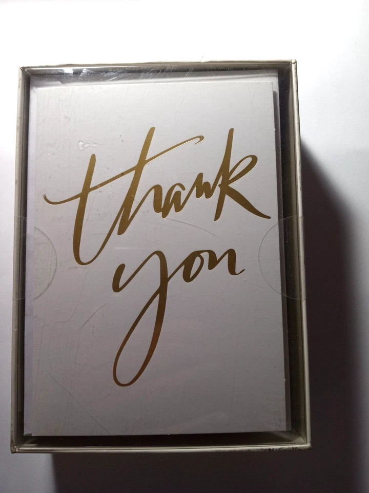 Punch Studio Thank You cards - box of 12  - inv#04 - Image 1 of 3