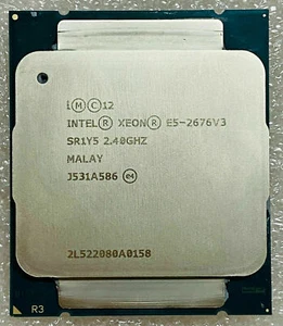 Intel Xeon E5-2676 V3 CPU 12 Core 2.4GHz 30MB LGA 2011-3 120W CPU Processor - Bild 1 von 2