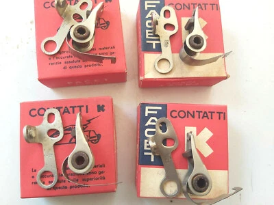 4x Zündkontakte,Unterbrecher,Ferrari MM,Ferrari 166,orig FACET made in italy,NOS - Изображение 1 из 3