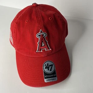 Gorra Sombrero Rojo Los Angeles Angels '47 Marca Franquicia Ajustable OSFM Adulto MLB Nueva - Imagen 1 de 11