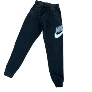 Nike Black Sweatpants with Tapered Leg and Elastic Cuffs, Size Bots Large - Picture 1 of 4