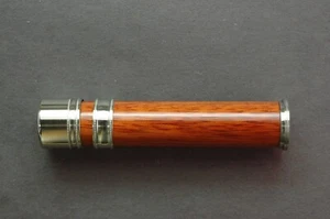 FLY ROD ROLLENSITZ Bloodwood 10518 Nickelsilber Kappe und Ring - Bild 1 von 4