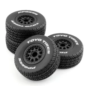 Offroad-Reifen 103x40mm für 1/10 Traxxas Slash & Monster Trucks 4er Set - Bild 1 von 6