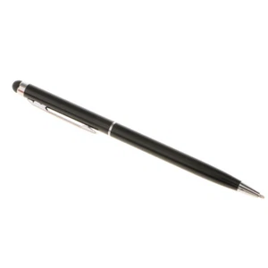 Metall Eingabestift Touch Pen Stylus Stift Kugelschreiber für Tablet-Schwarz - Picture 1 of 11