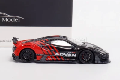 Aurora 1:64 Black Advan F8xx Tributo Mansory Sport Diecast Metal Car Gift - Image 1 of 4