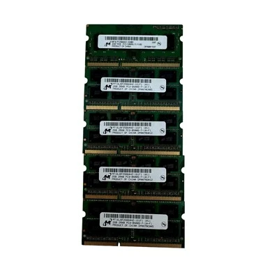 10GB (5 x 2GB) 2Rx8 PC3-8500s-7-10-F1 Laptop RAM Memory - Image 1 of 4