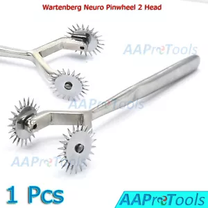 NUEVO Wartenberg Neuro Molinete Acero Inoxidable 2 Cabezales Diagnóstico Instru DS-1469 - Imagen 1 de 5