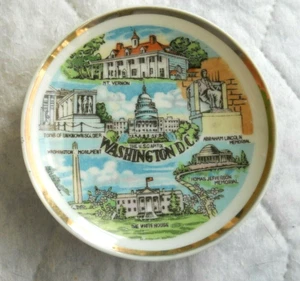 Vintage Washington, DC Souvenir Mini Teller in Top Zustand.  KOSTENLOSER VERSAND - Bild 1 von 5