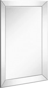 24 x 36 Zoll rechteckige polierte Silber Rahmen Spiegel für Wand | große Luxus Mi - Bild 1 von 7