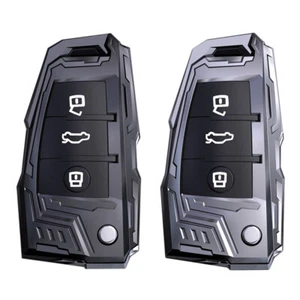 For Audi A3 A6 Q3 Q7 S3 R8 TT Keyless Remote Key Fob Cover Case with Keychain - Picture 1 of 18