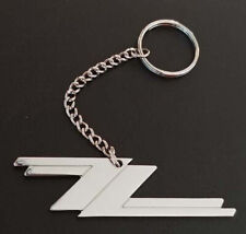 ZZ TOP VIDEO KEY RING CHAIN KEYCHAIN - 3.75" WIDE - LONG CHAIN - 9 DAY PROMO
