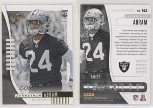 2019 Panini Absolute Rookie Yellow Johnathan Abram #182 Rookie RC