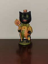 Black Cat Mummers Dance Figure By Greg Guedel Bethany Lowe Vintage Halloween