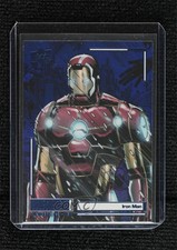 2023 Upper Deck Allegiance Avengers vs X-Men Blue Rainbow Iron Man #C70 0n8