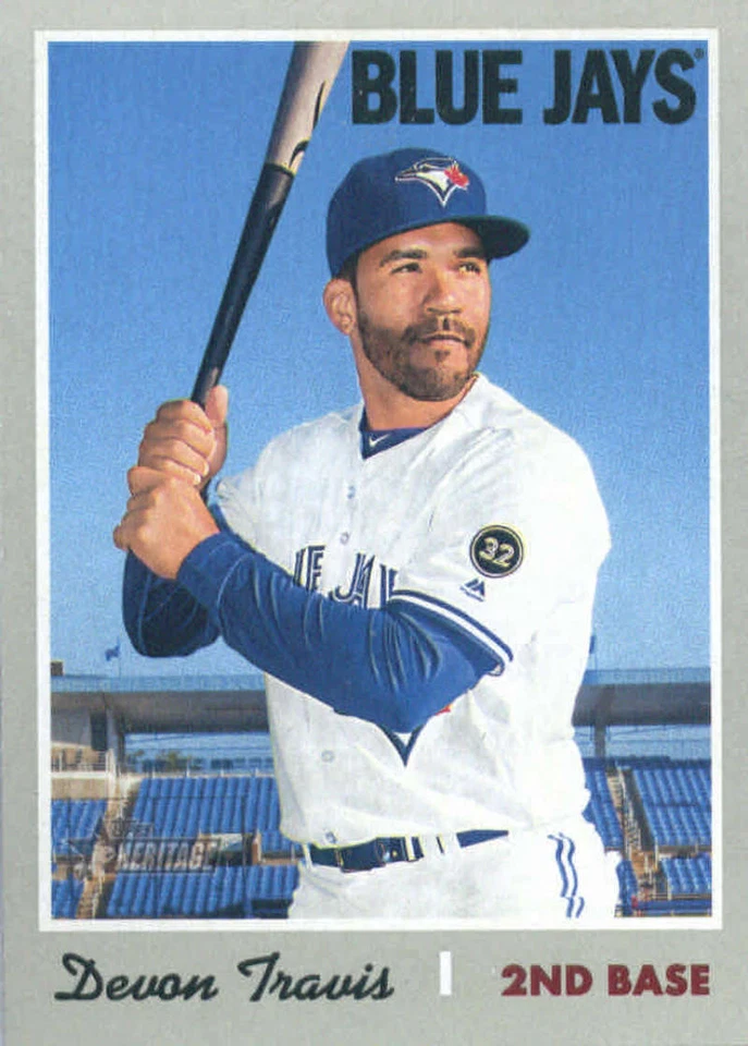 2019 Topps Heritage #193 Devon Travis Toronto Blue Jays (BUY 10=FREE S/H) - Image 1 of 1