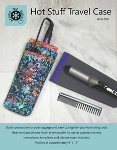 HOT STUFF TRAVEL CASE ~ Heat Resistant Silicone Insert & Sewing Instructions - Picture 1 of 2