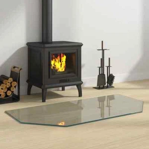 Fireplace Glass Plate Hexagon Fireplace Floor Plate Panel Multi Sizes vidaXL - Picture 1 of 50
