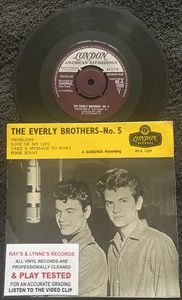 The Everly Brothers No.5 (Problems etc) 4 Track 7'' EP 1960 TESTED EX/EX VIDEO - Picture 1 of 8