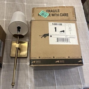 Savoy House 9-303-1-322 Monroe Wall Sconce Warm Brass Finish READ - Picture 1 of 7