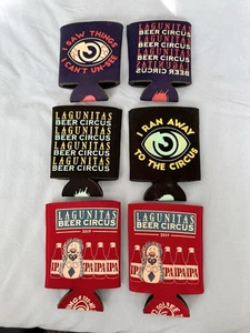 Lagunitas Beer Circus Koozie - 3 PAIRS from 2017, 2018, 2019 - Rare Breweriana - Picture 1 of 10