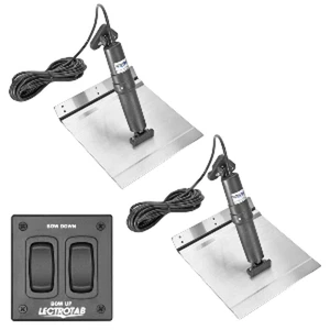Lectrotab XKA Aluminum Alloy Trim Tab Kit w/Rocker Switch 9x12 XKAF9X12A Boat - Picture 1 of 8