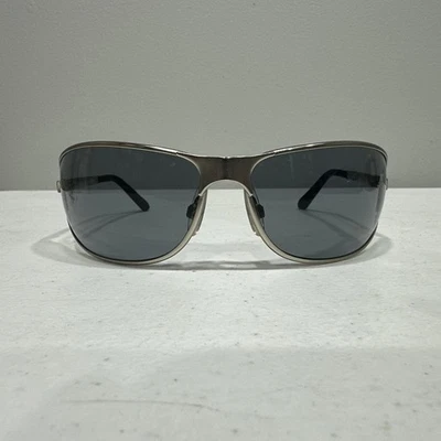 Vintage HARLEY DAVIDSON HD005X B-D Silver Metal Rectangular Wrap Sunglasses - Image 1 of 4