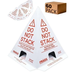 60 Stück Zapfen nicht stapeln 10” x 8” x 8” Palettenkegel nicht stapeln Wellpappe - Bild 1 von 8