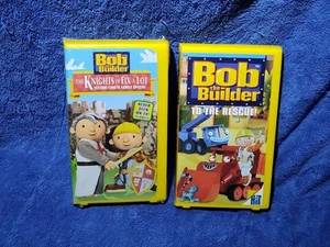Bob the Builder VHS Clamshell Case The Kings Of Fix A Lot 03 & To The Rescue 01 - Picture 1 of 5