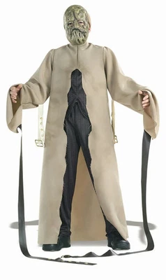 BATMAN BEGINS Scarecrow Boys Costume WITH Mask, Straps & Pants, Size L BRAND NEW - Image 1 of 4