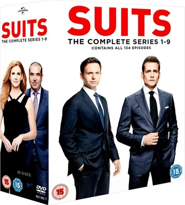 Suits Seasons 1 to 9 Complete Collection DVD - Image 1 of 2