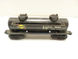 LIONEL MPC  - 16107 SUNOCO TANK CAR -  0/027 SCALE- GOOD - S31EE - Picture 1 of 6