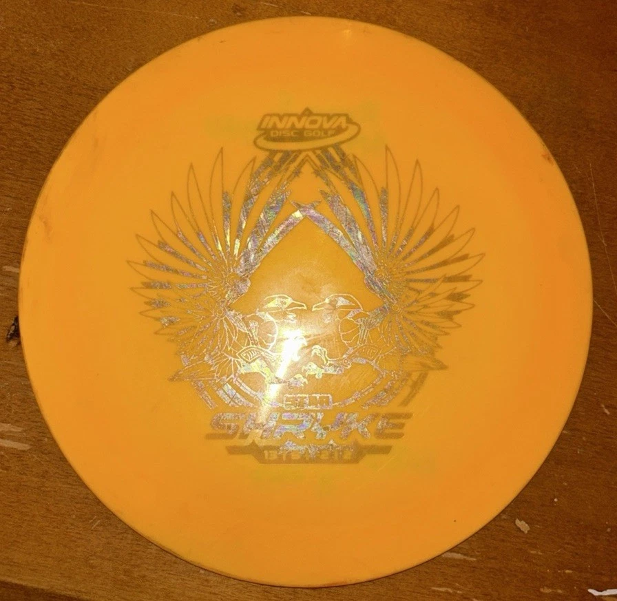 Innova Star Shryke 169g Yellow Purple Foil Distance Driver Golf Disc - Image 1 of 1