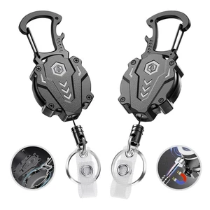 Autonomier 2Pack Heavy Duty Retractable Keychain Tactical ID Badge Holder Ree... - Foto 1 di 7
