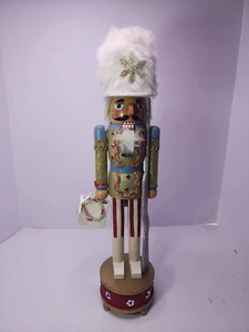 Cascanueces Decorativo Brillo 18" ¡Con Caja de Música Funcionando! Difícil de encontrar ¡Raro! - Imagen 1 de 6