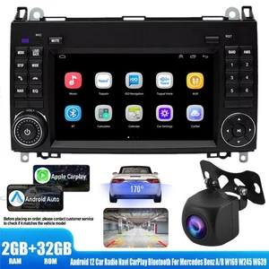 Radio de coche Android12 Carplay GPS cámara para Mercedes Benz W169 Vito W639 VW Crafter/ - Imagen 1 de 16