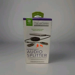 ReTrak Retractable Audio Splitter w/Individual Volume Control - Picture 1 of 2