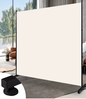 Separador de habitaciones panel de tela individual pantalla de privacidad 71""X 72"" de ancho divisor de pared Foto 1 de 2