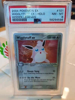 2004 Pokemon EX Hidden Legends Wigglytuff ex 101 PSA 8 Near Mint+  - Image 1 of 4