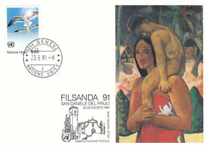 (100668) United Nations FILSANDA San Daniele del Friuli Postcard Cover 1991