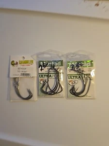 3 Packs Of Hooks - Gambler & Mustad - Picture 1 of 1