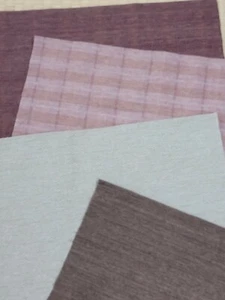 4Pcs 12" (30㎝) cut Yarn-dyed fabric 100% cotton set of 4 From Japan - Picture 1 of 12