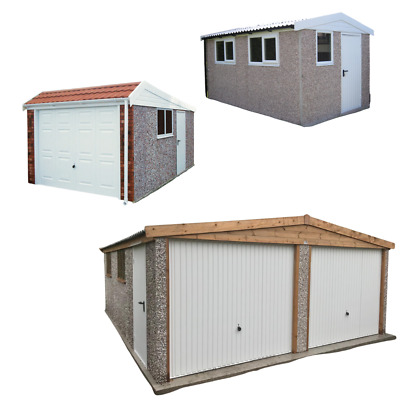 Quote For Concrete Garages *DELIVERED & INSTALLED* Pre-fabricated Sectional Shed • 0.99£