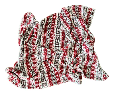 Soft Throw Blanket Christmas Winter Polyester New or Lightly Used 68" x 74" - Image 1 of 3