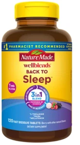 Nature Made Wellblends Best Sleep 120 Tabletten | Ablaufdatum 2027, schnelle Lieferung - Bild 1 von 5