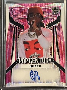 2023 Leaf Pop Century Metal Quavo 1st Leaf SP Migos Rapper Auto Autograph #d 1/7