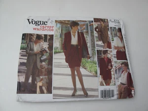 Vintage 90 Vogue 2718 Chaqueta Vestido Top Falda Pantalones Costura Patrón 18-22 Nuevo (R) - Imagen 1 de 7