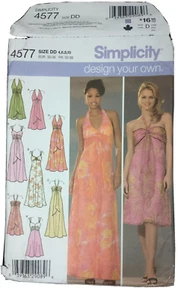 Simplicity 4577 Vestido Formal Patrón de Costura Nuevo Talla 4-10 Corte y Contado - Imagen 1 de 5