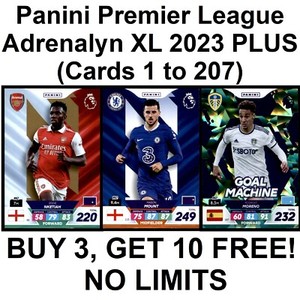 Panini Premier League Adrenalyn XL 2023 PLUS (1 – 207) **Please Select Cards**
