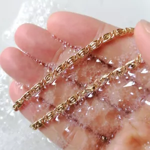 Sandali Piedi Nudi Bracciale Caviglia Oro 18K Acciaio Inox Caviglia Clip Carta Ciondolo - Foto 1 di 10